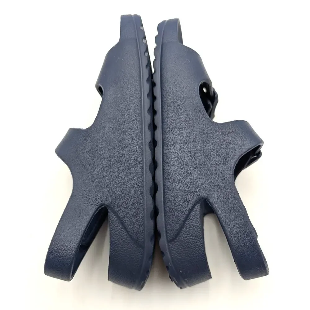 Harper Canyon Sage Open Toe Sandals Hook & Loop Kids' Navy Size US10 EU27